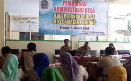 Pembinaan Administrasi Desa di Kecamatan Ponjong