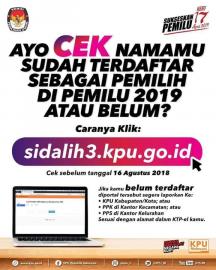 Sukseskan Pemilihan Umum 2019