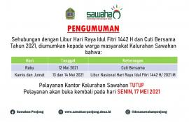 Pengumuman Libur Hari Raya Idul Fitri 1442 H dan Cuti Bersama Tahun 2021