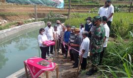 Peresmian Pembangunan Damparit Kelompok Tani Selo Tirto Selonjono